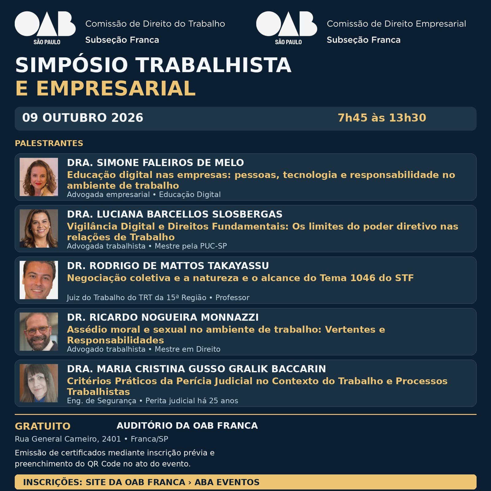 Simpósio Trabalhista e Empresarial