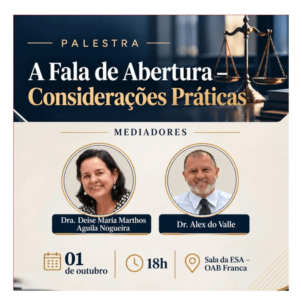 A Fala de Abertura - Considerações Práticas
