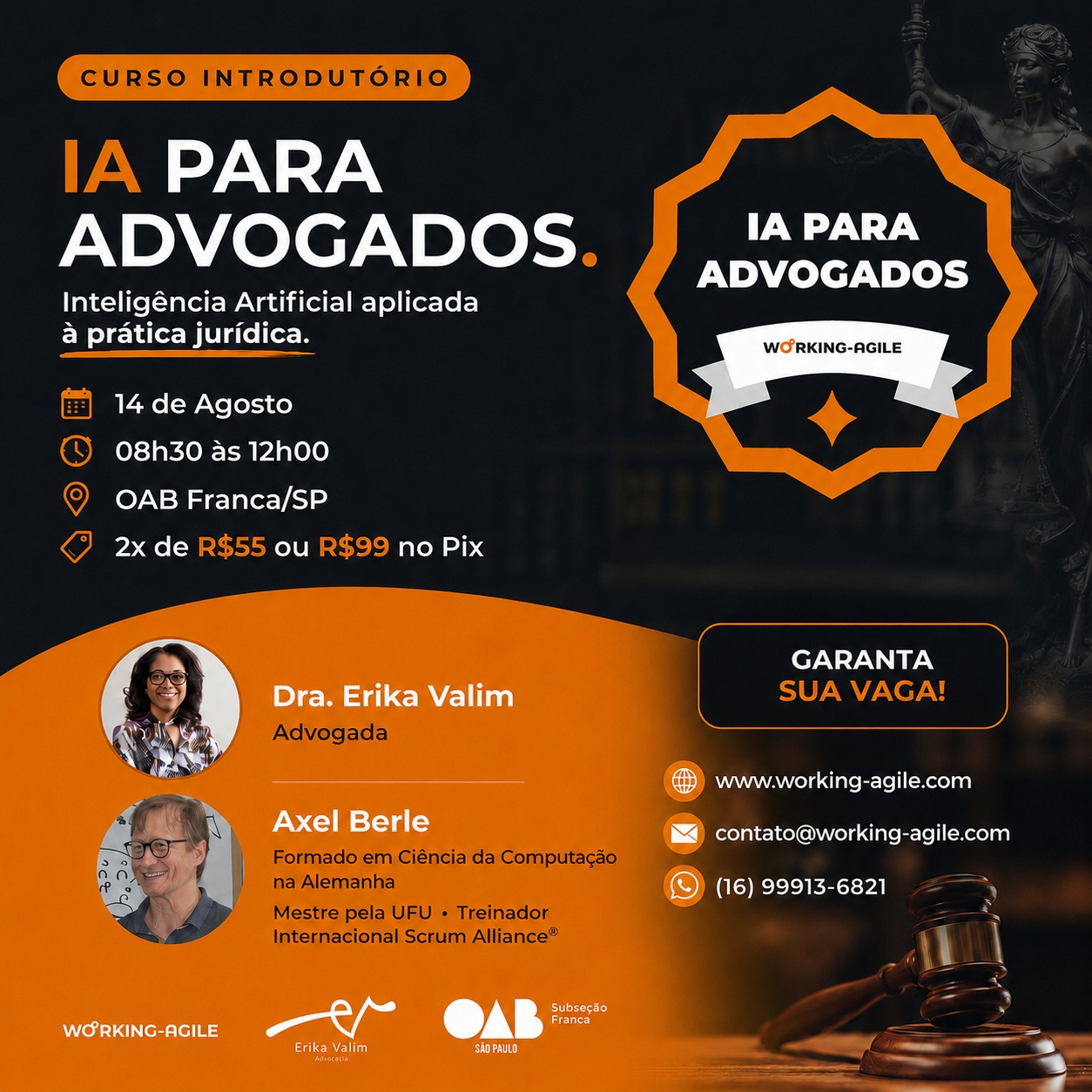 Curso introdutório IA para Advogados 14/08/2026