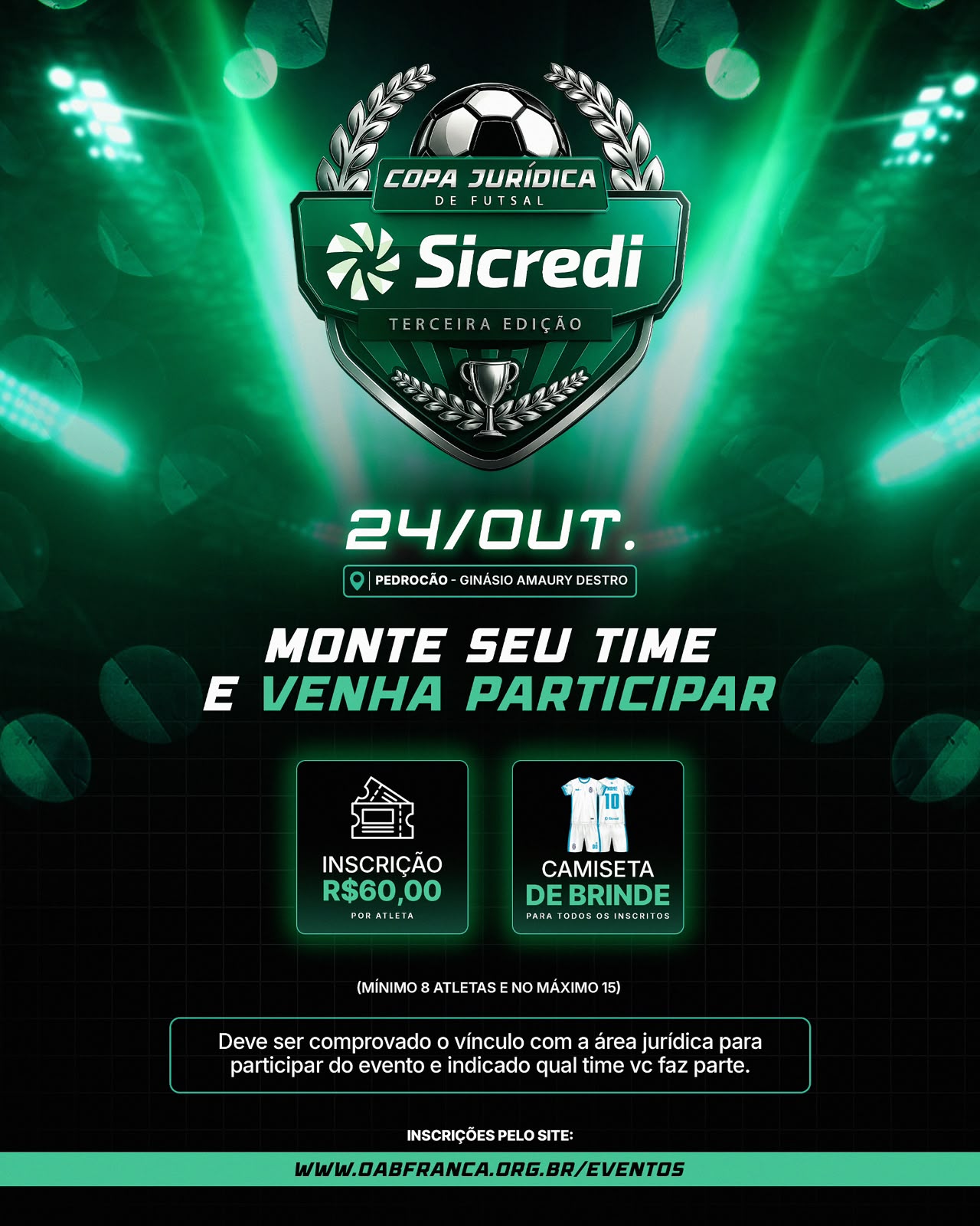 3ª Copa Jurídica Sicredi de Futsal