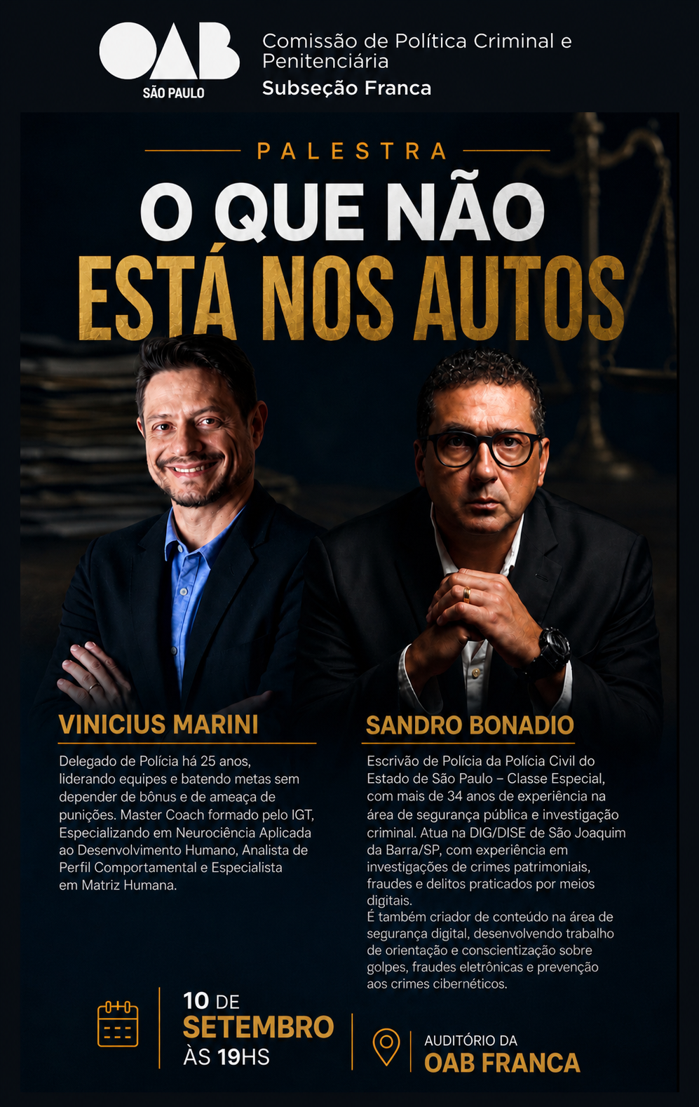 PALESTRA | O QUE NÃO ESTÁ NOS AUTOS